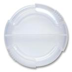 くすり携帯プチダブルラウンド ホワイト 薬入れ ピル 持ち運び用 コンパクトサイズ スライド式 外出 スケルトン [01] 〔メール便対象〕