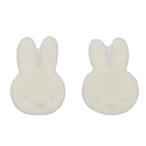 miffy ミッフィー フェイスシリーズ マグネット アイボリー 2個入 アクリル製 磁石 ブルーナ かわいい ビーエスエス [01] 〔メール便対象〕