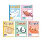 5冊パック Campus キャンパスノート 用途別 学習帳 アニマル 動物柄 5