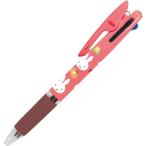 miffy ミッフィー ジェットストリーム 3色ボールペン 0.5mm C柄 蝶と花 黒/赤/青 油性 かわいい ブルーナ 日本製 ビーエスエス [02] 〔メール便対象〕