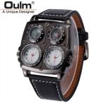 4フェイス腕時計 ファッション男性 メンズウォッチ メンズ ウォッチ 腕時計 アナログ カジュアル ビッグフェイス仕様 デザイン 時計 Oulm