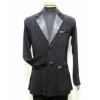 ショッピングダンス 【店長おすすめ】パピヨン ラテン系シャツジャケット No.4619 ブラック Mサイズ Lサイズ 特注サイズオーダー可能