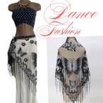  Berry Dance латиноамериканский Dance jipsi- Dance для женский бедра шарф треугольник гонки кисточка бабочка узор черный 