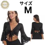  Berry Dance jipsi- танцевальный костюм гонки короткий рукав золотая монета tops M черный Mai шт. для презентация танцевальный костюм 