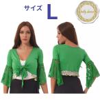  Berry Dance гонки короткий рукав монета оборудование орнамент tops зеленый L танцевальный костюм jipsi- стиль stage * костюмированная игра соответствует 