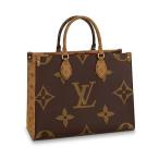 ルイヴィトンバッグ メンズ レディース トートバッグ 新作 新品 ショルダー付き M45321 オンザゴー MM LOUIS VUITTON 正規ラッピング