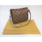 Yahoo! Yahoo!ショッピング(ヤフー ショッピング)ルイ・ヴィトン LOUIS VUITTON ダミエ トゥルース メイクアップアクセサリーポーチ ミニポーチ ミニバッグ ストラップ　
