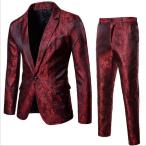 舞台演出服 スーツ タキシード  二枚送料無料 5色テーラードジャケット 上下2点セットステージ衣装 結婚式 紳士服 礼服 司会者 カラオケ フォーマル 撮影衣装