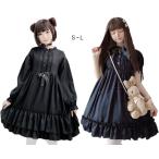 ロリータ ワンピース ハロウィン 衣装 ハロウィーン コスプレ 変身仮装 コスチューム スカラップドレス 長袖/半袖 Lolita ゴスロリ  復古宮廷風ワンピース
