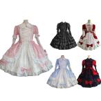 ロリータ服 ゴシック ロリータ ワンピース ゴスロリ ワンピース 可愛い スカラップ ワンピース lolita コスチューム ハロウィン コスプレ衣装 二個送料無料