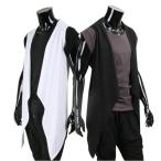 2点送料無料ベスト メンズ ロング丈ベスト 今話題のロングカーデ!一枚あると便利 ベスト シバライズ カーディガン ヴィジュアル系 V系 ビジュアル系 薄手