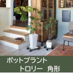 フラワースタンド トロリー 角 台 キャスター 移動 プランター スタンド ラック アイアン スチール おしゃれ 北欧 かわいい シンプル ガーデニング 鉢