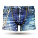 父の日 DARKSHINY DARK SHINY ダークシャイニー 人気 おしゃれ ボクサーパンツ メンズ デニム ブルー 青 アンダーウェア プレゼント 大きいサイズ