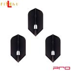 L-style(エルスタイル) L-Flight PRO(エルフライト プロ) 無地 スリム ブラック (ダーツ フライト)