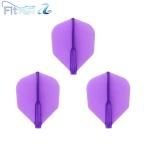 COSMO DARTS(コスモダーツ) Fit Flight【AIR】(フィットフライト エアー) シェイプ パープル 無地　(ダーツ フライト)