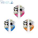 COSMO DARTS(コスモダーツ) Fit Flight【AIR】(フィットフライト エアー) ×  Ayaka Okamoto ver.1 シェイプ ホワイト 岡本彩花選手モデル　(ダーツ フライト)