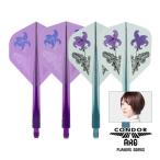 SALE ダーツ フライト CONDOR AXE 桔梗の花 岩田夏海 選手モデル コンドルアックス