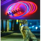 LED充電式光る首輪犬ペット夜間散...