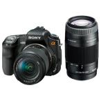 SONY デジタル一眼レフカメラ Wズームレンズキット α200 ダブルズームキット ブラック DSLR-A200W