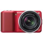 SONY цифровой однообъективный α NEX-3 zoom линзы комплект красный NEX-3K/R