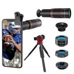 4in1 смартфон телеобъектив комплект HD22 раз монокль [ Live специальный ] 0.63 раз широкоугольный линзы +15 раз macro линзы +198° рыба глаз линзы высококлассный p ритм Ba