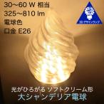 3Dデザイン電球 細ソフトクリーム形