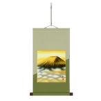 ... гора ( слива месяц ) карточка для автографов, стихов, пожеланий . золотой Fuji 1250640