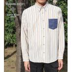 長袖ネルシャツ デービッドヒックス ビエラ切替ネルシャツ 長袖シャツ メンズ さわやか かっこいい  30代 40代 50代 60代