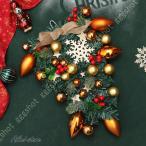 クリスマスリース リース 玄関 クリスマス 壁掛け飾り 北欧風 デコレーションライト オーナメント インテリア 飾り プレゼント ドア 雰囲気 お祝い ギフト