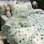 Yahoo! Yahoo!ショッピング(ヤフー ショッピング)＜＞布団カバー 3/4点セット  掛け布団カバー 敷き布団カバー 枕カバー 綿  ベッド用 マットレスカバー 洗える ベッドカバーシーツ 寝具カバー