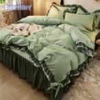 Yahoo! Yahoo!ショッピング(ヤフー ショッピング)＜＞布団カバー 4点セット  掛け布団カバー 敷き布団カバー 枕カバー 綿  ベッド用 マットレスカバー 洗える ベッドカバーシーツ 寝具カバー