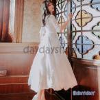 ショッピングマキシワンピ 白ワンピース マキシワンピ 五分袖 長袖 Vネックワンピース レディース リゾート夏 ロング丈 ホワイト パーティー ワンピース 結婚式 大人 女性 謝恩会