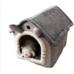 猫ハウス ペット ベット ドーム型 猫 犬 ベッド 可愛い 冬 寒さ対策 保温防寒 快適 柔らかい 暖かい 猫用ベッド 滑り止め 洗える ペットハウス ベッド