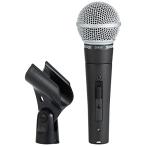 SHURE シュア SM58S ダイナミックマイク : スイッチ付き/ボーカル/配信/収録/ライブ ブラック 国内正規品/メーカー保証2年