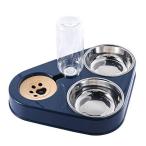 ペットボウル 猫食器 えさ皿 フードボウル 食器 ステンレス製 犬 えさ皿 自動給水器 猫用えさ皿 スタンドセッ