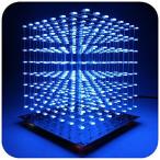 iCubeSmart 3D Led キューブ ライト DIY キット 3D アニメーション 編集 ソフトウェア スクエア LED 8 x 8 x 8 電子 玩具 付