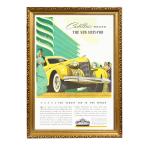 роскошный Vintage способ A3 рама деревянная рама P116 золотой искусство постер retro Ad ba Thai Gin g Ame машина Cadillac 1940 hot удилище 