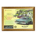  роскошный Vintage способ A3 рама деревянная рама P58 золотой искусство постер retro Ad ba Thai Gin g Ame машина Chevrolet Impala 1959