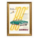  роскошный Vintage способ A3 рама деревянная рама P667 золотой искусство постер retro Ad ba Thai Gin g Ame машина Oldsmobile 1950 Rocket 88 98