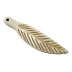 Yahoo! Yahoo!ショッピング(ヤフー ショッピング)骨 ボーンビーズ アイボリー 羽根 1個 フェザー ハンドメイドに インディアンジュエリー