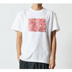 琉球紅型 Tシャツ 白 S/M/L/XL 戦前〜戦後の 着物柄 花柄 唐草 南国 植物 ピンク系 和柄 28