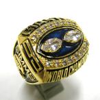値下げ チャンピオンリング 1990年 New York Giants ニューヨーク・ジャイアンツ 27号 金 青