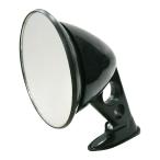 汎用 砲弾型 フェンダーミラー 黒  1個 左右兼用型 旧車 族車 昭和 街道レーサー レトロ ノスタルジック ブラック ミラー