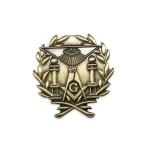  франкмасон булавка bachi compass линейка G Mark домик золотой цвет античный способ тайное общество LFD89 свободный me-son