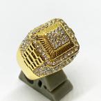 gilagila Gold metal кольцо большой 19 номер CZ циркон золотой цвет hiphop Lowrider hip-hop бриллиант style 