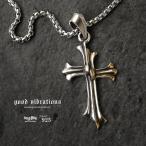  подвеска колье мужской женский good vibrations серебряный 925 Cross 10 знак . латунь очарование цепь имеется 