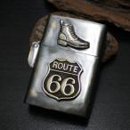 Zippo ジッポ アーマーモデル 真鍮製 アンティークブラス ルート66 バイカー