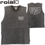 ロイアル メンズ タンクトップ バンドカット Tシャツ バックプリント サーフブランド ストリート ROIAL R241MTT01
