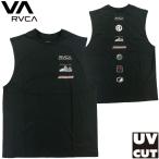 ラッシュガード ルカ メンズ タンクトップ UVカット UPF50+ ノースリーブ 水陸両用 ハイブリット RVCA ルーカ BF04A855