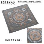 ROARK "NEVER FAILS" TRIP BANDANA DUSTY GREEN бандана органический хлопок 52x53